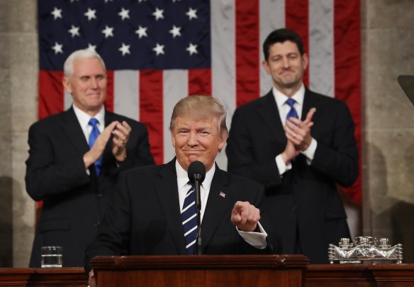 US President Donald J. Trump address Joint Session of Congress